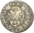 Śląsk Fryderyk II Wielki - 6 Groszy Szóstak 1755 B Wrocław Srebro