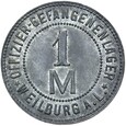 Weilburg a. L. - 1 Marka - OBÓZ OFFIZIER GEFANGENEN LAGER - CYNK