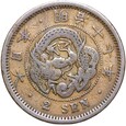 Japonia Mutsuhito Meiji 2 Sen 1884 rok 17 年七十治明 SMOK Osaka