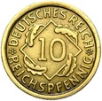 Niemcy - Weimar - 10 Reichspfennig 1934 E