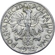 Polska - PRL - 5 Złotych 1974 - RYBAK - SŁONECZKO