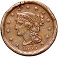 USA - 1 Cent 1856 - Slanting 5 - MATRON HEAD - STAN !