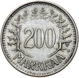 Finlandia - 200 Markkaa Marek 1956 - Srebro - RZADSZA - STAN !