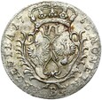 Śląsk Fryderyk II Wielki - 6 Groszy Szóstak 1756 B Wrocław Srebro