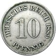 Niemcy - Cesarstwo - 10 Pfennig 1889 A - STAN !