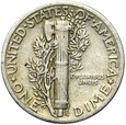 USA - 10 Centów 1942 - MERCURY - Srebro