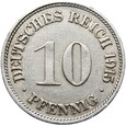 Niemcy - Cesarstwo - 10 Pfennig 1915 G - RZADKA !