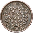 Kanada - Dolna Kanada - 1 Sou Token 1838 - Montreal - STAN !