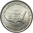 USA - 1/2 Dolara 1952 - CARVER - WASHINGTON - Srebro - STAN !
