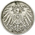 Niemcy - Cesarstwo - 5 Pfennig 1910 J - RZADKA !