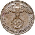 Niemcy - III Rzesza - 1 Reichspfennig 1940 G - BRAZ
