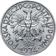 Polska - PRL - 5 Złotych 1974 - RYBAK - SŁONECZKO - STAN !