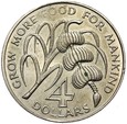 Saint Kitts i Nevis - Elżbieta II - 4 Dolary 1970 - FAO