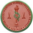 Medal 1924 - SCHILLER - WEIMAR - BRĄZOWA CERAMIKA - ZIELONY RANT