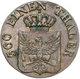 Prusy - Fryderyk Wilhelm III - 1 Pfennig 1821 D - STAN !
