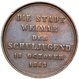 Saksonia - Weimar - medal 1863 - 50 LAT BITWY POD LIPSKIEM 1813