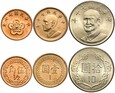 Zestaw - TAJWAN - 1/2 Dolara, 1 Dolar i 10 Dolarów 1981 - Stan UNC