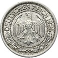 Niemcy - Weimar - 50 Reichspfennig 1935 F - Nikiel - STAN !