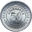 Münsterberg Ziębice 50 Pfennig 1921 - ROB - Stan MENNICZY UNC