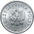 Polska - PRL - 50 Groszy 1949 - ALUMINIUM - Stan MENNICZY - UNC