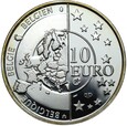 Belgia - 10 Euro 2005 - WYZWOLENIE - Srebro - Stan MENNICZY - UNC