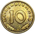 Niemcy - III Rzesza - 10 Reichspfennig 1936 A - RZADKA !