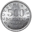 Niemcy - Weimar - 500 Marek 1923 F - MENNICZA Z ROLKI