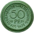 Waldenburg - Wałbrzych - 50 Pfennig 1921 KPM - ZIELONA CERAMIKA