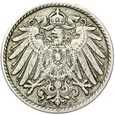 Niemcy - Cesarstwo - 5 Pfennig 1910 J - RZADKA !