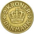 Dania - Christian X - 2 Korony 1938 - RZADSZA !