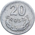 Polska - PRL - 20 Groszy 1957 - RZADSZA - STAN !