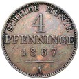 Niemcy - Prusy - 4 Pfennig 1867 A - STAN !