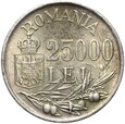 Rumunia - Michał I - 25000 Lei 1946 - Srebro - Stan MENNICZY - UNC