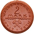 Wałbrzych - Waldenburg - 2 Marki 1922 - Miśnia - BRĄZOWA CERAMIKA