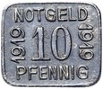 Grunberg - Zielona Góra - NOTGELD - 10 Pfennig 1919 - żelazo