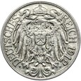 Niemcy - Cesarstwo - 25 Pfennig 1912 F - Nikiel - STAN !