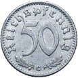 Niemcy - III Rzesza - 50 Reichspfennig 1942 G - RZADSZA !