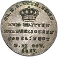 Saksonia Weimar Eisenach - Odbitka Dukata w srebrze 1817 - REFORMACJA