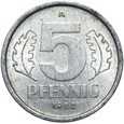 Niemcy DDR - 5 Pfennig 1982 A - RZADKA - STAN !