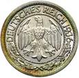 Niemcy - Weimar - 50 Reichspfennig 1936 G - NIKIEL
