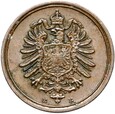 Niemcy - Cesarstwo - 1 Pfennig 1886 E - STAN !