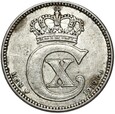 Dania - Chrystian X - 25 Ore 1919 ♥ HCN - Srebro - Kopenhaga STAN !