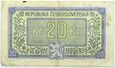 Czechosłowacja - BANKNOT - 20 Koron 1945 - seria LB - STAN !