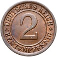 Niemcy - Weimar - 2 Rentenpfennig 1923 F - RZADSZA !