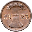 Niemcy - Weimar - 2 Rentenpfennig 1923 F - RZADSZA !