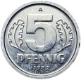 Niemcy - DDR - 5 Pfennig 1982 A - RZADKA !