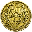 Tunezja - 50 Centymów 1933 - NAJRZADSZA ! - STAN !