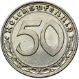Niemcy - III Rzesza - 50 Reichspfennig 1938 A - NIKIEL - SWASTYKA