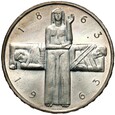 Szwajcaria - 5 Franków 1963 B - CZERWONY KRZYŻ Stan MENNICZY UNC