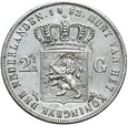 Holandia - William III - 2 1/2 Guldena 1852 - Srebro